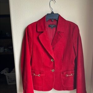 Talbots Vibrant Red Blazer